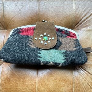 Tasha Polizzi wool foldable wallet/clutch/wristlet